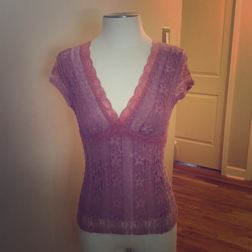 My Michelle Rose color lace top